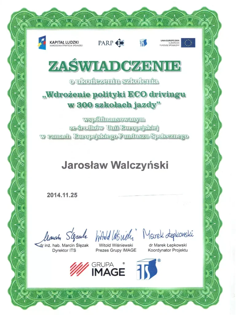 ECO Driving - Автошкола Jowita / Amber