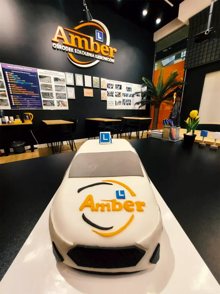Paulina, our student, after successfully completing her training and exams, made us a wonderful and delicious cake – OSK AMBER.