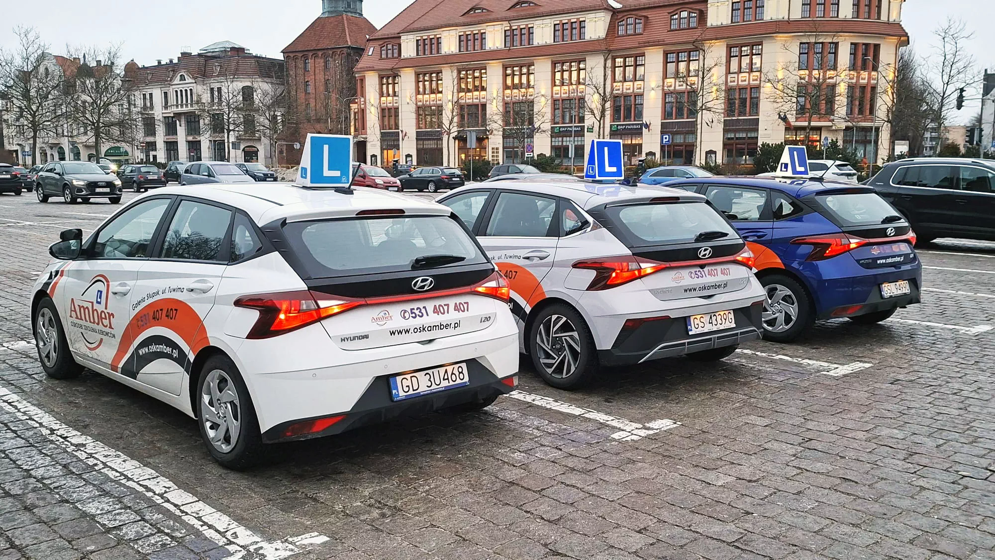 Driving lessons on OSK AMBER vehicles in city Slupsk in Poland