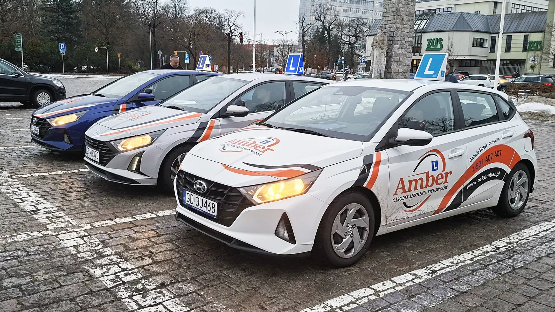 Driving lessons on OSK AMBER vehicles in city Slupsk in Poland