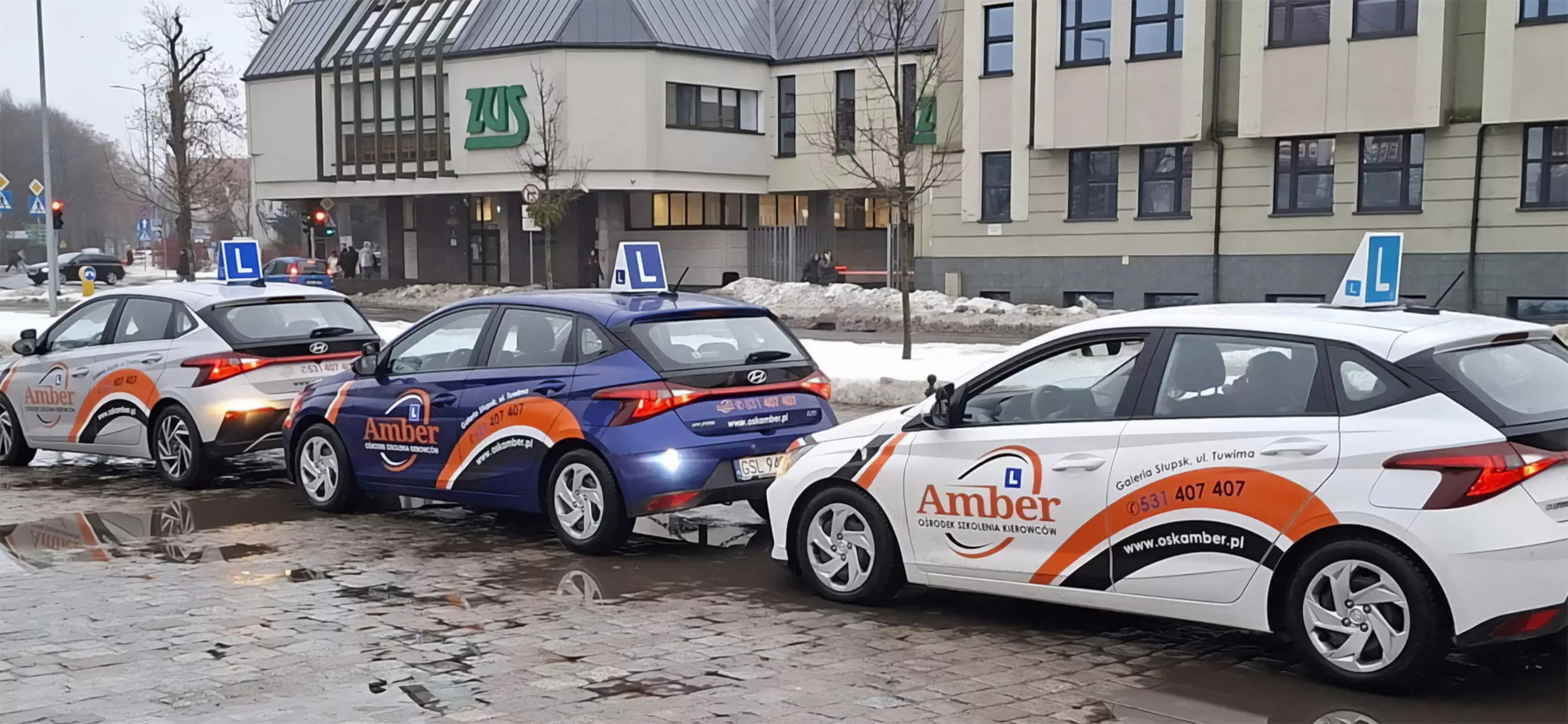 Maneuvering area, driving lessons, OSK AMBER driving school in Słupsk