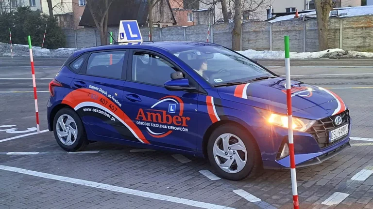 Plac manewrowy - kurs nauki jazdy