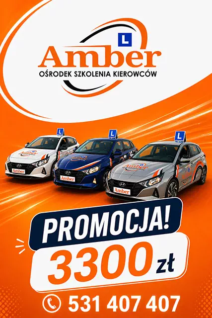Promocja prawo jazdy! Kurs już za 3300 zł - OSK Amber Słupsk